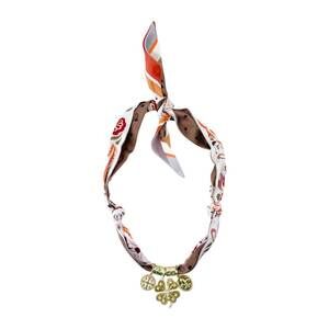 NEW GEMELLI women's charm scarf necklace in autumn multi